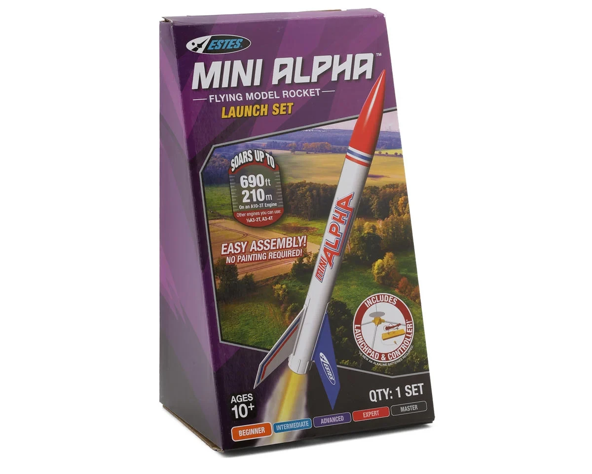 Estes Mini Alpha Rocket Launch Set EST2458 purple