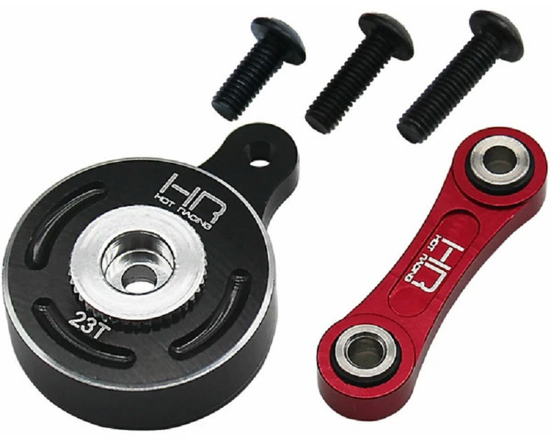 Hot Racing Fixed Link 23T Steering Servo Saver, for Arrma 1/10 4WD 3S, 4S HRAATF48SH23