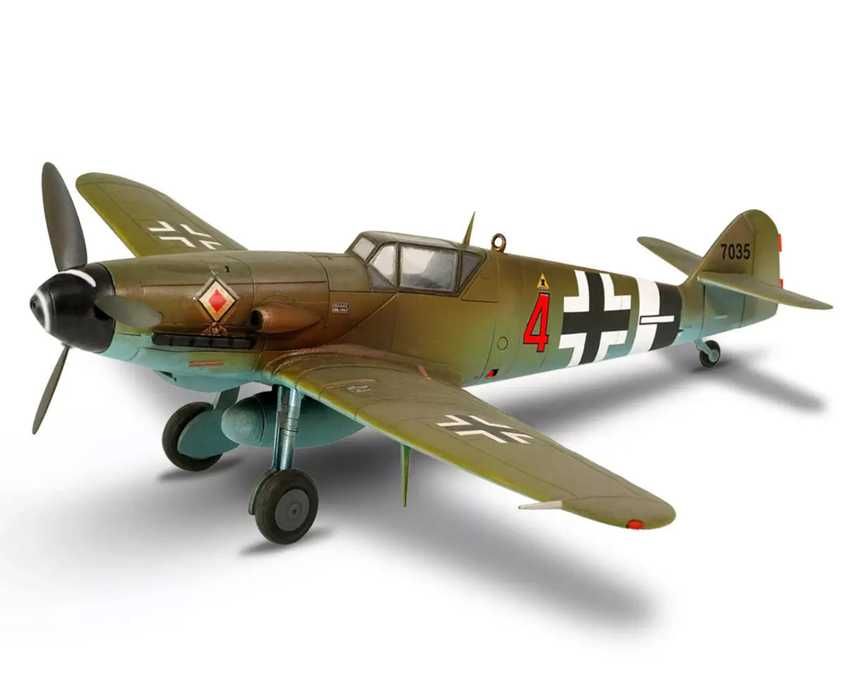 Revell 1/72 Messerschmitt Bf-109 Plastic Model Kit w/Paint, Brush & Cement  RMX74160