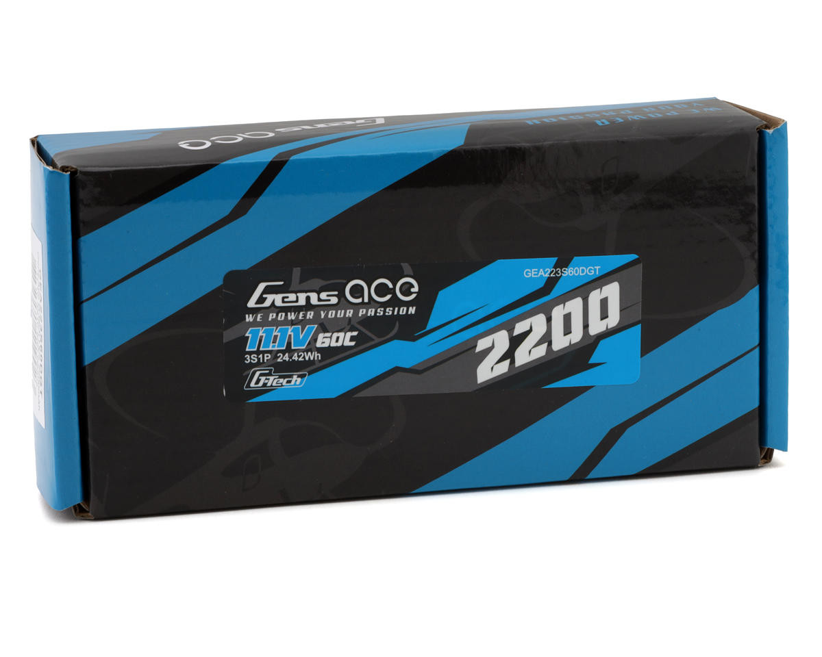 Gens Ace G-Tech Smart 3S LiPo Battery 60C (11.1V/2200mAh) w/Deans Connector GEA223S60DGT