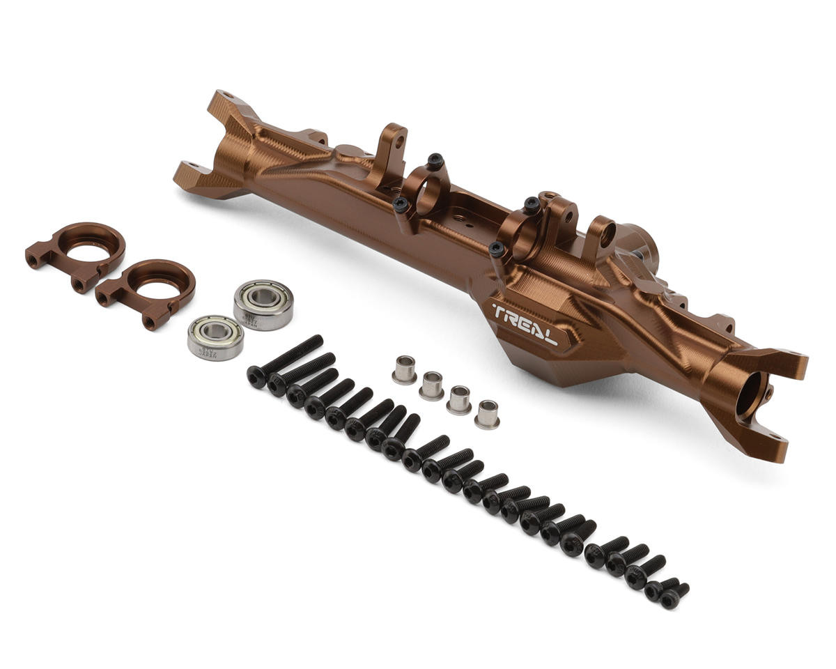 Treal Hobby Vanquish H10 Optic 7075 CNC-Machined Aluminum Front Axle Housing (Bronze) X0055J19C5