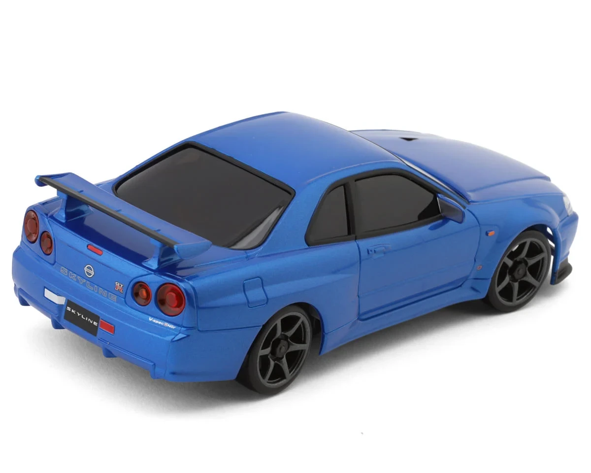 Kyosho MA-020 AWD Mini-Z ReadySet w/Nissan Skyline GT-R R34 V. Spec II Nur Body (Metallic Blue) w/KT-531P 2.4GHz Radio KYO32658MB