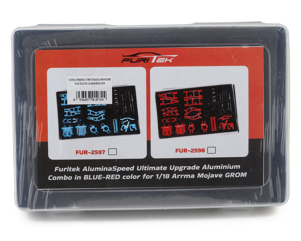 Furitek FRU2597 ALUMINASPEED ULTIMATE UPGRADE ALUMINIUM COMBO IN BLUE COLOR FOR 1/18 ARRMA MOJAVE GROM