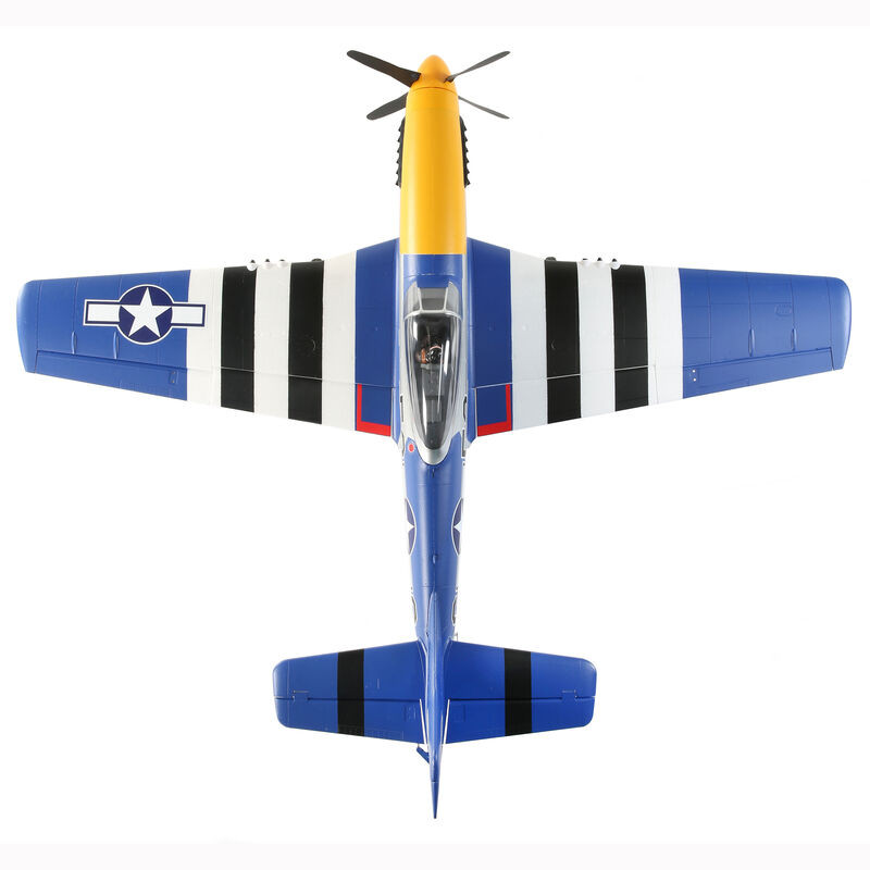 EFL01250 P-51D Mustang 1.5m BNF Basic with Smart