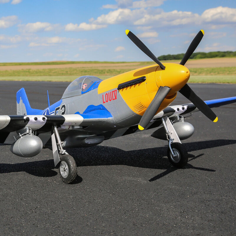 EFL01250 P-51D Mustang 1.5m BNF Basic with Smart