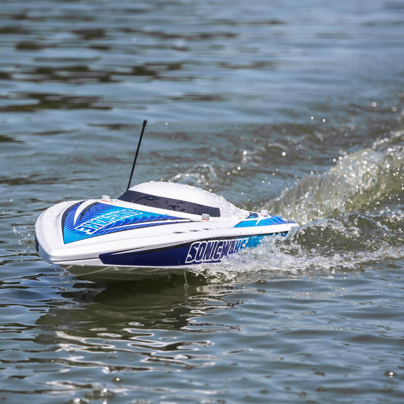PRB08032v2t2 Sonicwake 36" Self-Righting Brushless Deep-V RTR, White