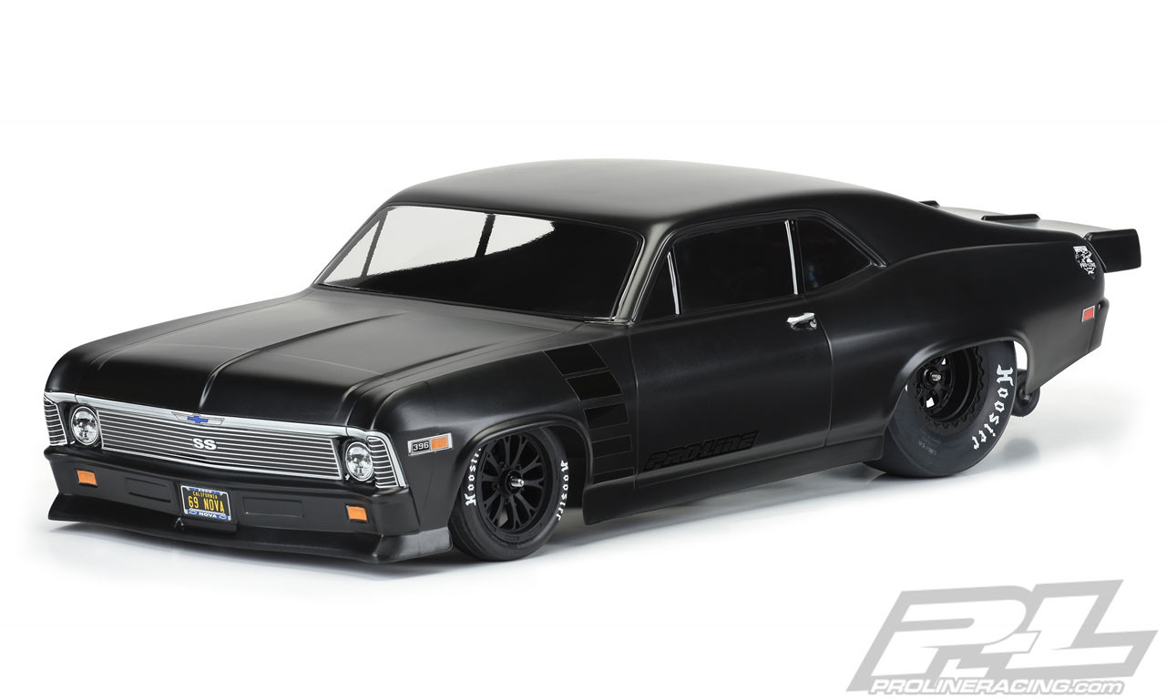 Clear Body, 1969 Chevrolet Nova: 1/10 Slash 2WD, Drag Car Item No.PRO353100