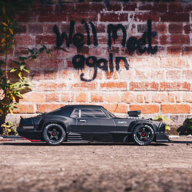 1/7 FELONY 6S BLX Street Bash All-Road Muscle Car RTR, Black ARA7617V2T1