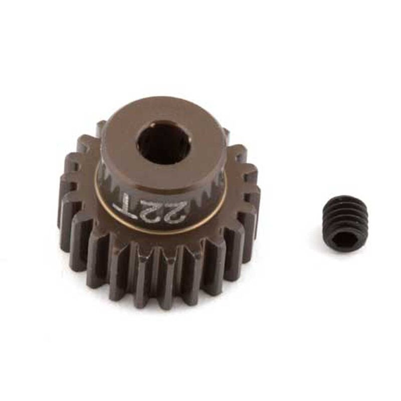 ASC1340 Factory Team Aluminum Pinion Gear, 22T 48P, 1/8" shaft