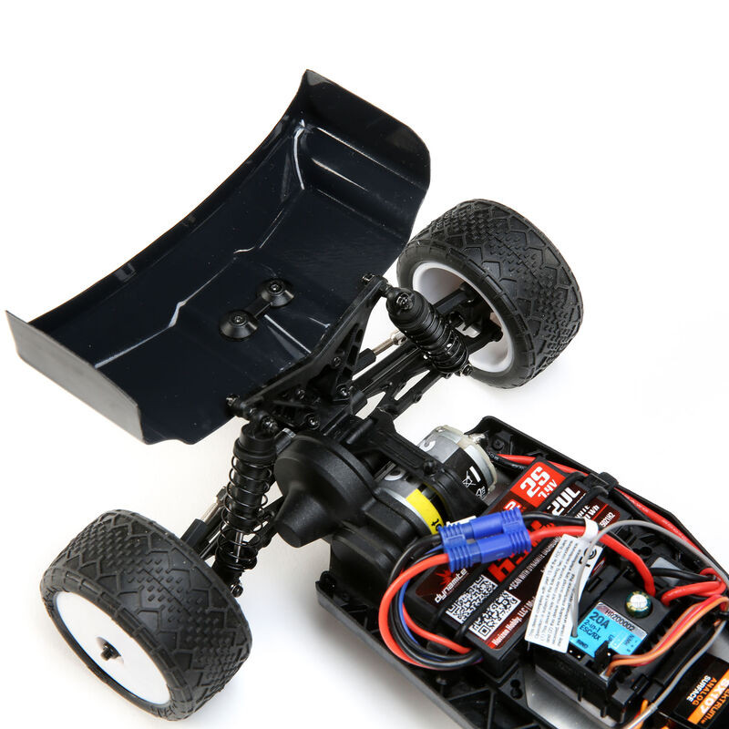 1/16 Mini-B Brushed RTR 2WD Buggy, *Black/White LOS01016T2