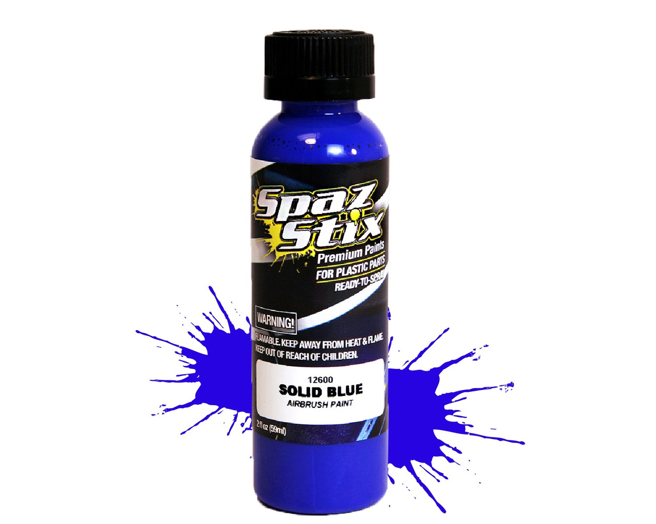 SZX12600  Solid Blue Airbrush Ready Paint, 2oz Bottle
