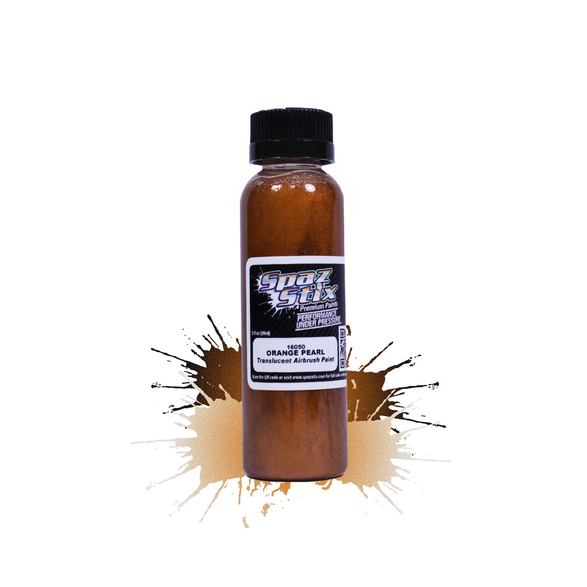 SZX16050  Orange Pearl Airbrush Ready Paint, 2oz Bottle