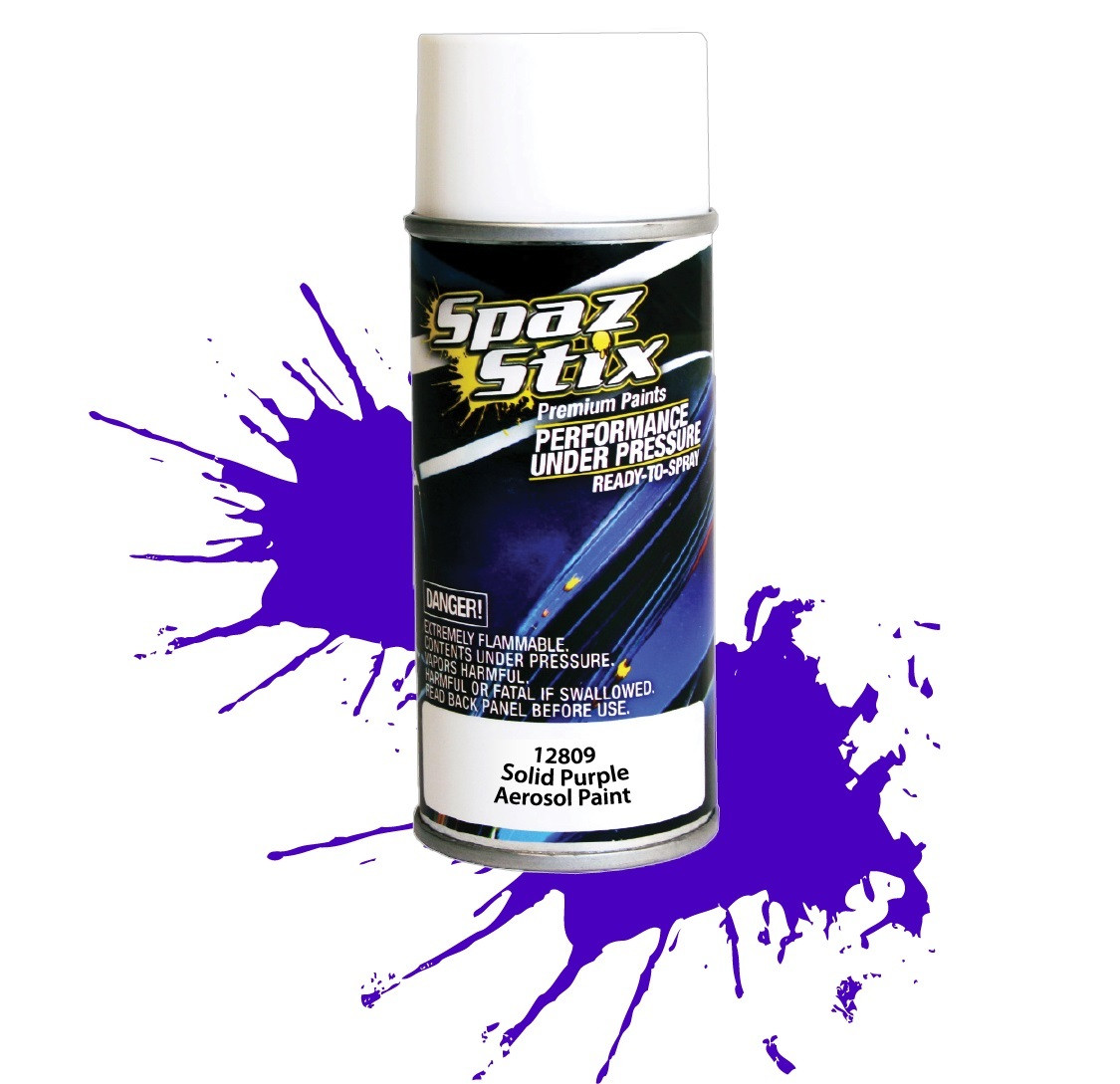 SZX12809  Solid Purple Aerosol Paint, 3.5oz Can