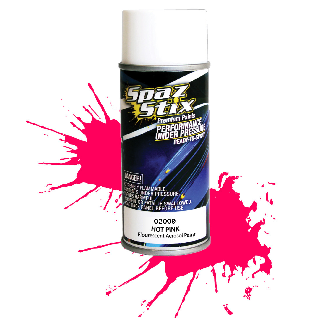 SZX02009  Hot Pink Fluorescent Aerosol Paint, 3.5oz Can