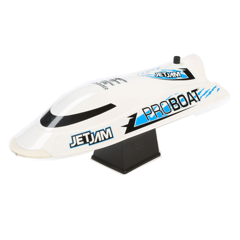 Jet Jam 12" Pool Racer Brushed RTR, White  PRB08031V2T2