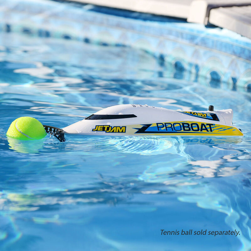 Jet Jam 12" Pool Racer Brushed RTR, White  PRB08031V2T2