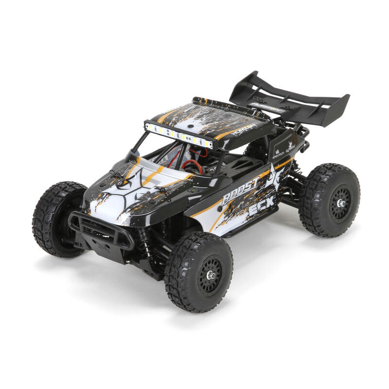1/18 Roost 4WD Desert Buggy Brushed RTR, Black/Orange ECX01005T1