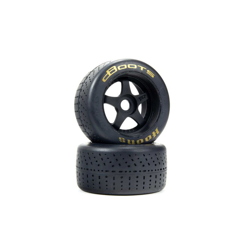 ARA550085 1/7 dBoots Hoons Rear 107 Gold Pre-Mounted Belted Tires, 17mm Hex (2): Felony