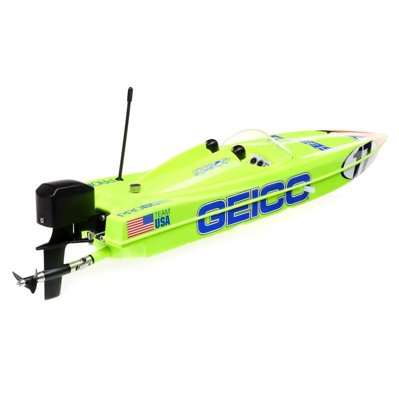 Miss GEICO 17" Power Boat Racer Deep-V RTR PRB08044T1