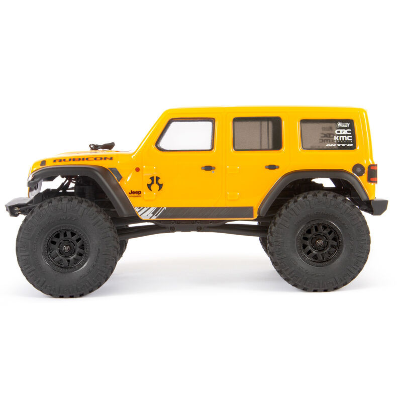 1/24 SCX24 2019 Jeep Wrangler JLU CRC 4WD Rock Crawler Brushed RTR, AXI00002T2 yellow