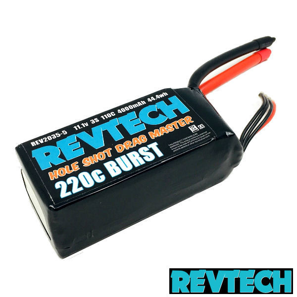 TRIREV2035-5 3S 11.1V 4000mah 110C 220C Burst LiPo Drag Racing Pack