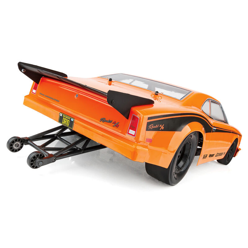 ASC70025 DR10 Drag Race Car, 1/10 Brushless 2WD RTR, Orange