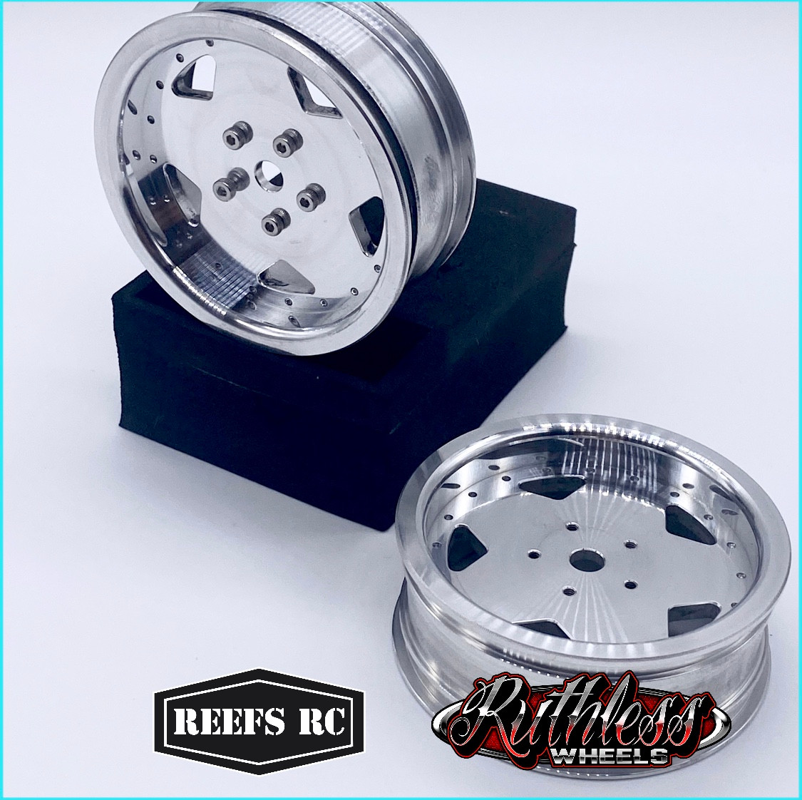 SEHREEFS81 	Tidal Beadlock Drag Wheels w/ Rings and Hardware (4pcs)