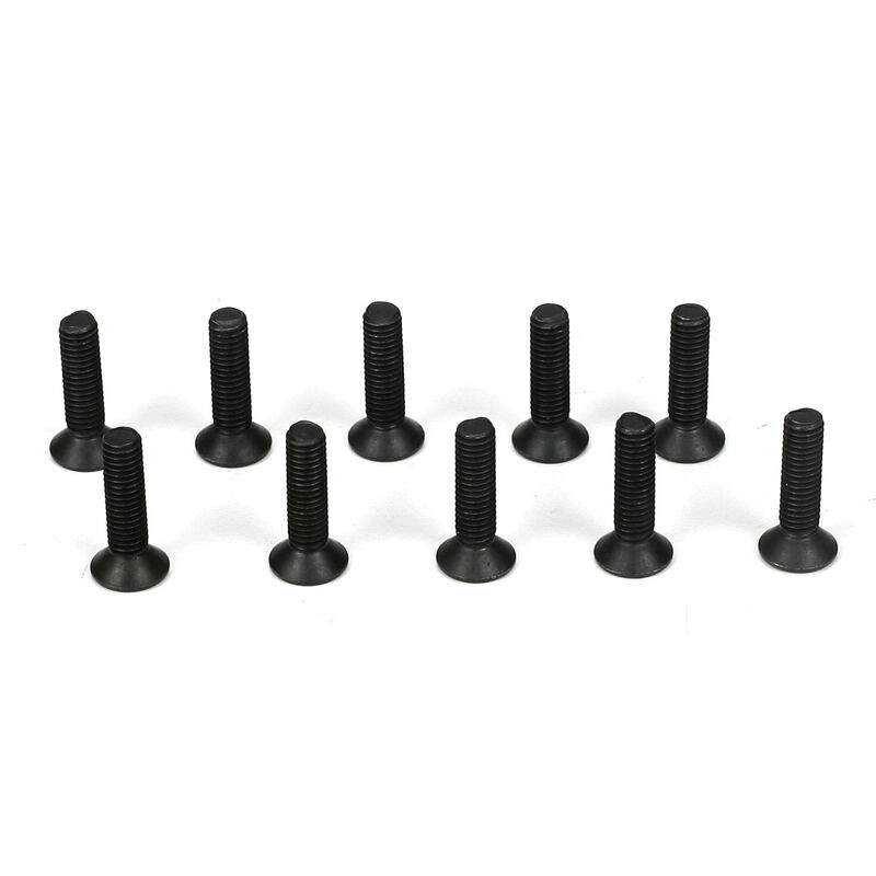 TLR5963 Flathead Screw, M3 x 12mm (10)