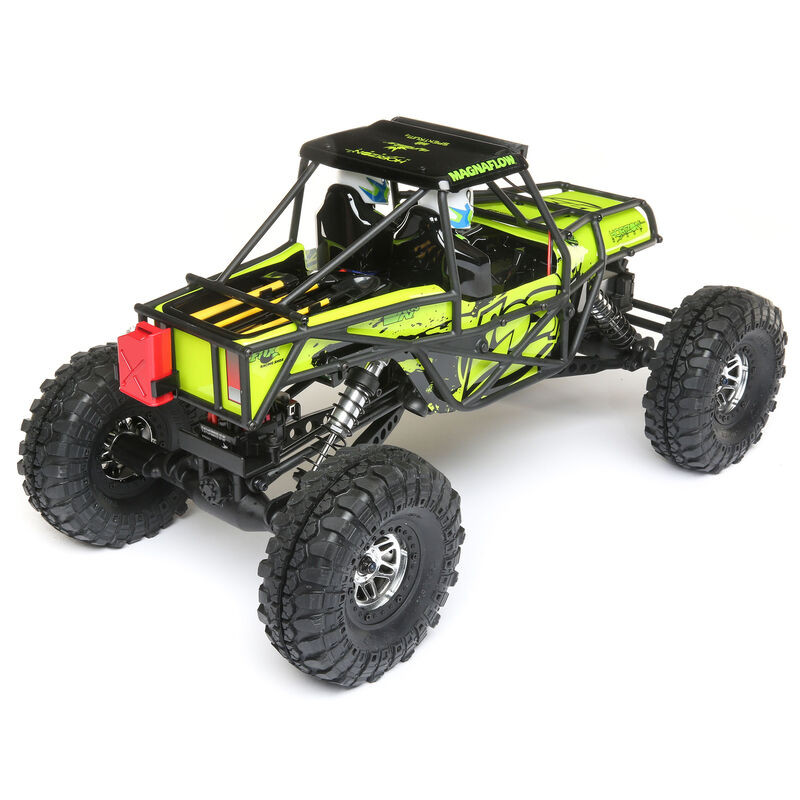 1/10 Night Crawler SE 4WD Rock Crawler Brushed RTR, Green LOS03015T2