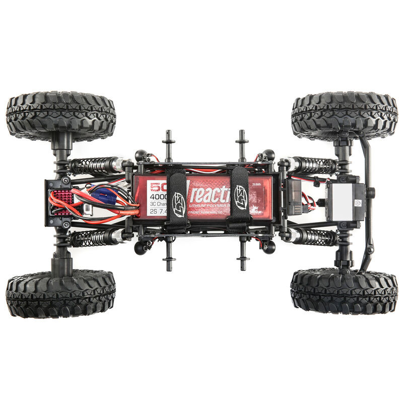 1/10 Night Crawler SE 4WD Rock Crawler Brushed RTR, Green LOS03015T2
