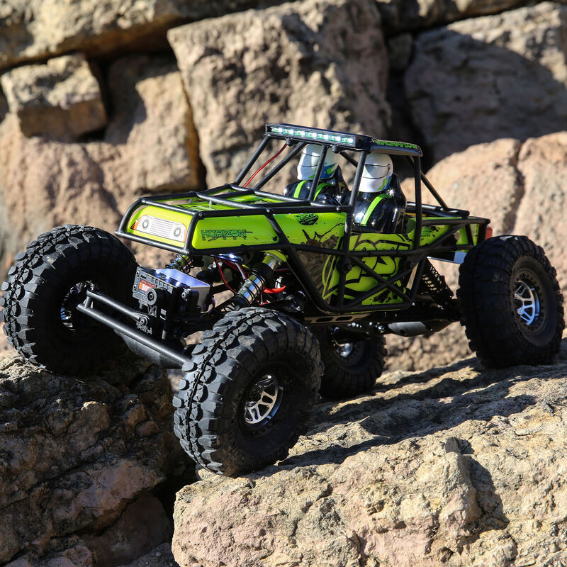 1/10 Night Crawler SE 4WD Rock Crawler Brushed RTR, Green LOS03015T2