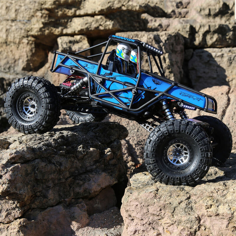 1/10 Night Crawler SE 4WD Rock Crawler Brushed RTR, Blue LOS03015T1