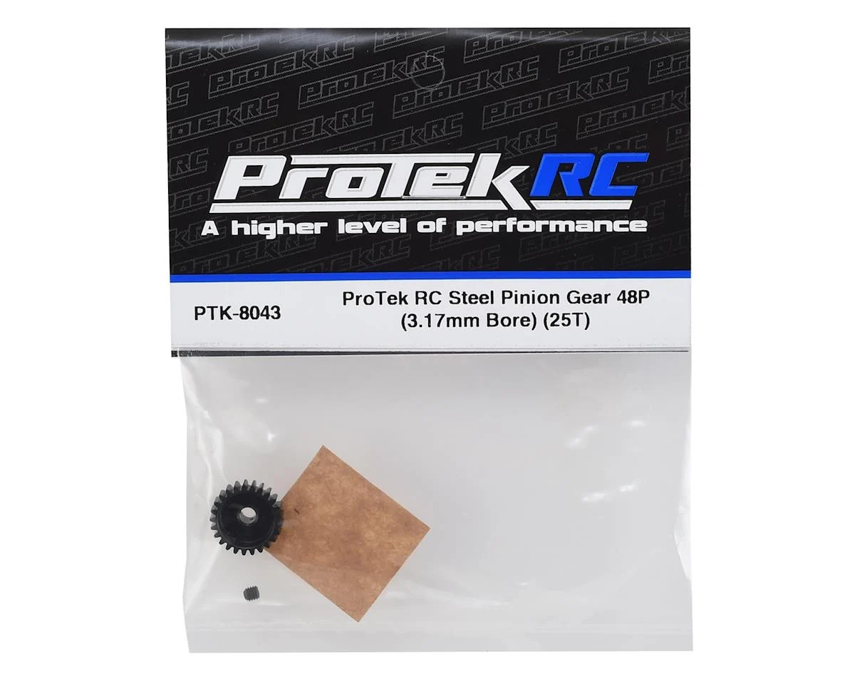 ProTek RC Lightweight Steel 48P Pinion Gear (3.17mm Bore) (25T)  PTK8043