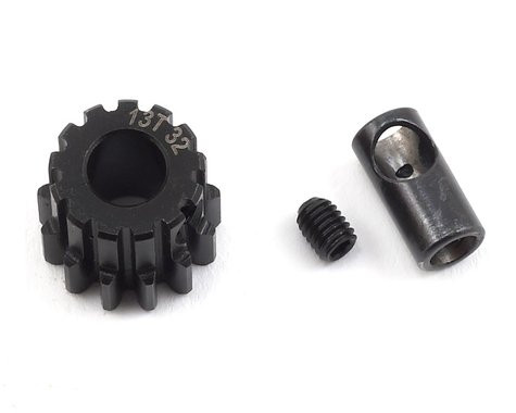 ProTek RC Steel 32P Pinion Gear w/3.17mm Reducer Sleeve (Mod .8) (5mm Bore) (13T) PTK8056