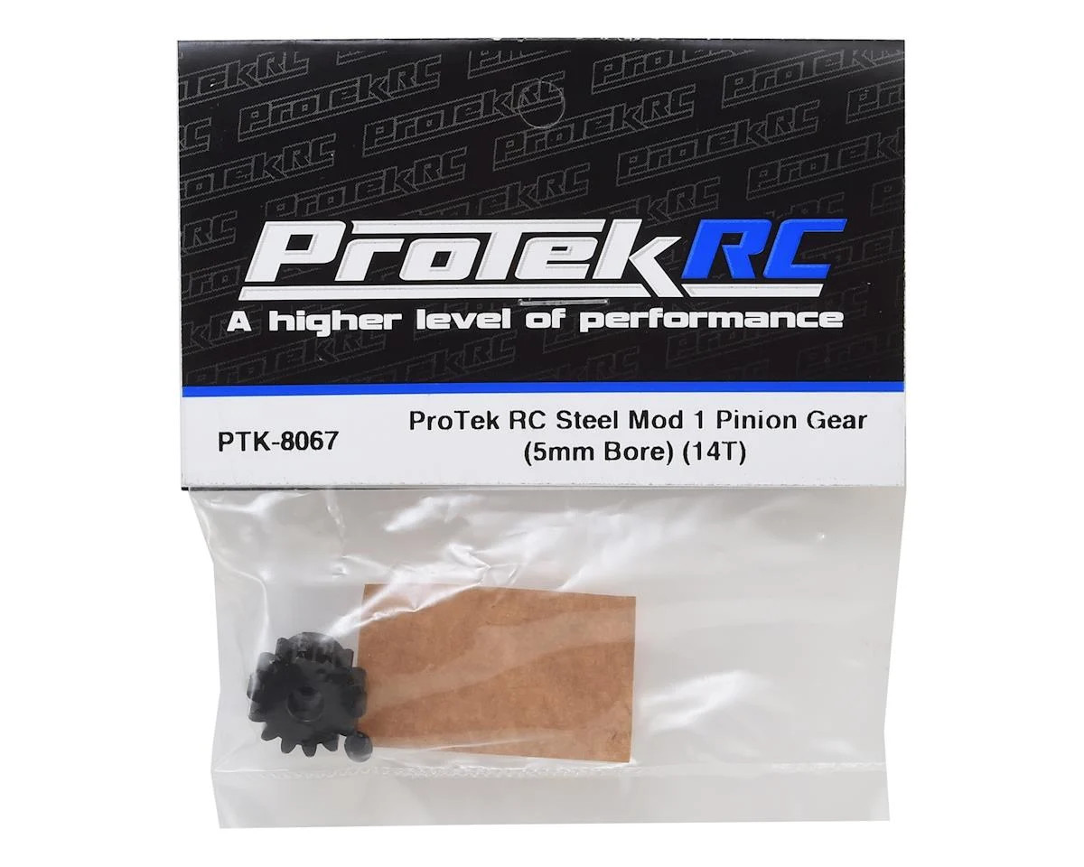 ProTek RC Steel Mod 1 Pinion Gear (5mm Bore) (14T)  PTK8067