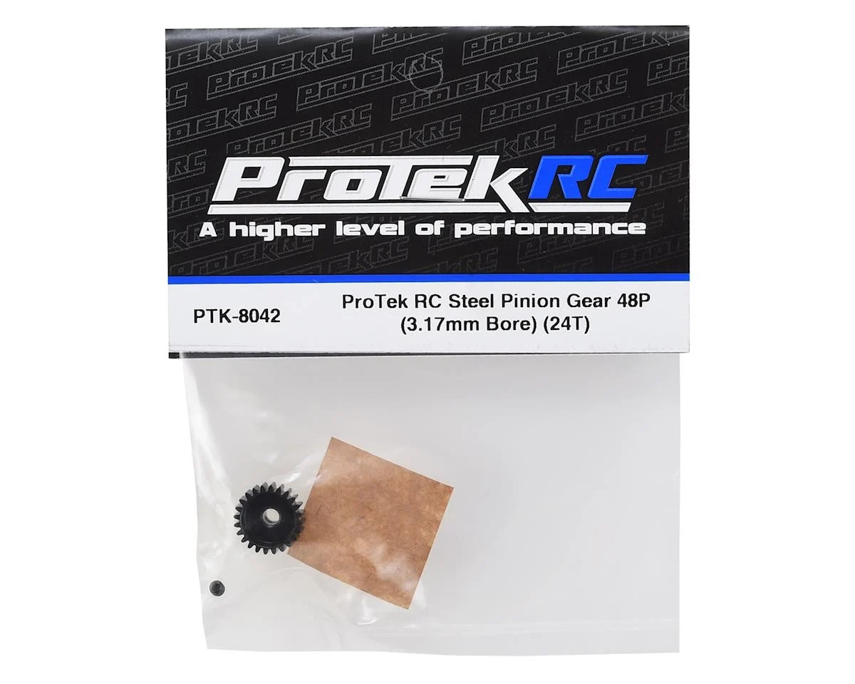ProTek RC Lightweight Steel 48P Pinion Gear (3.17mm Bore) (24T)  PTK8042