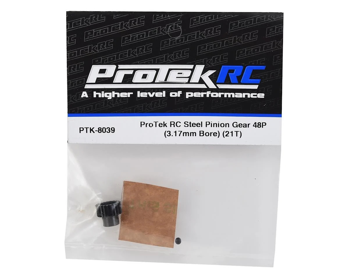 ProTek RC Lightweight Steel 48P Pinion Gear (3.17mm Bore) (21T) PTK8039