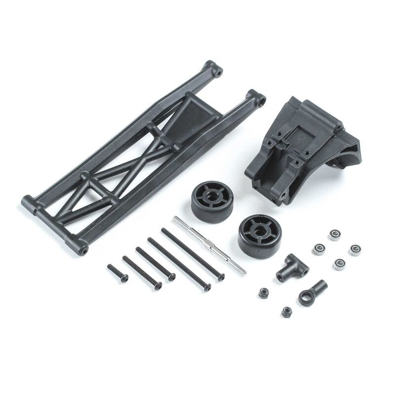 LOS231077 Wheelie Bar Set, Complete: 22S Drag