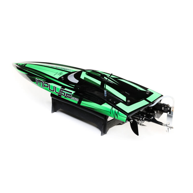 Impulse 32" Brushless Deep-V RTR with Smart, Black/Green PRB08037T1