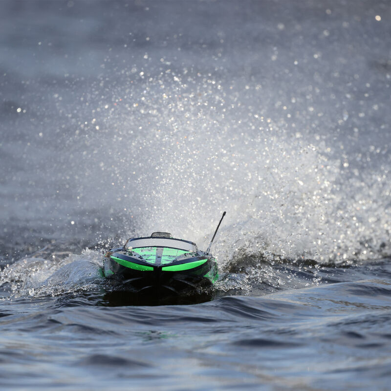 Impulse 32" Brushless Deep-V RTR with Smart, Black/Green PRB08037T1