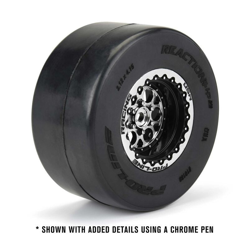 1/10 Showtime+ F/R 2.2/3.0 Wide Drag Black Wheels PRO279403