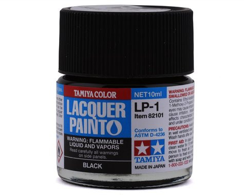Tamiya LP-1 Black Lacquer Paint (10ml) TAM82101