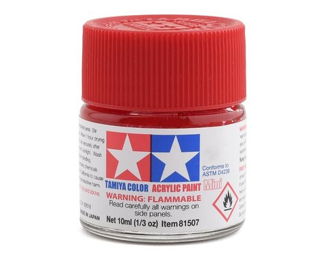 Tamiya X-7 Red Acrylic Paint (10ml) TAM81507