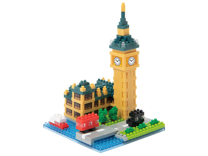 Bandai - Big Ben "World Famous Buildings", Nanoblock Sight to See Series