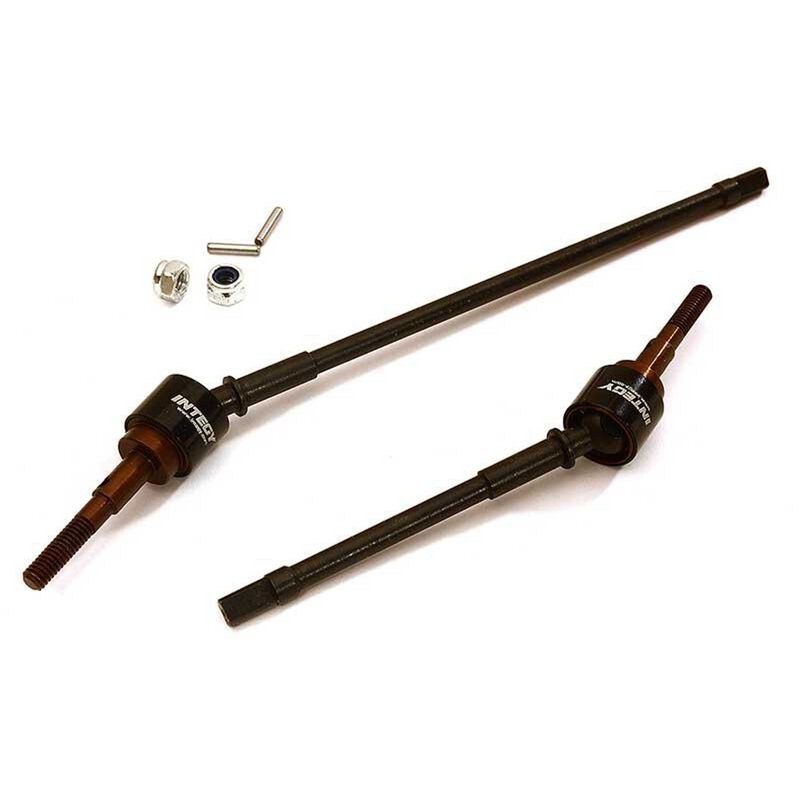 Front Drive Shaft Set, Black: 1/10 Wraith, RR10 Bomber  INTC28501BLACK 