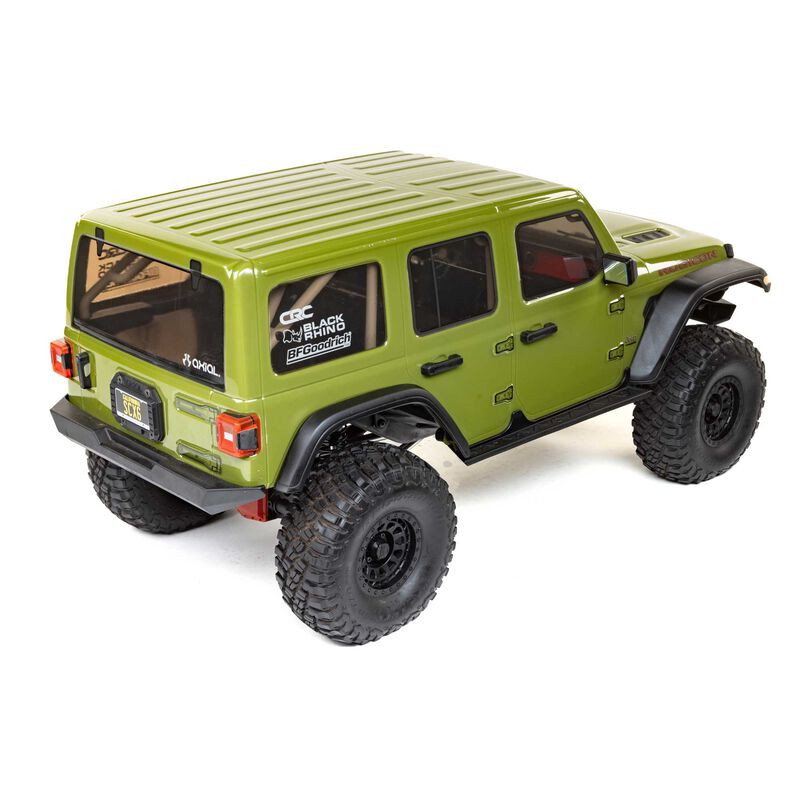 1/6 SCX6 Jeep JLU Wrangler 4WD Rock Crawler RTR: Green  AXI05000T1 