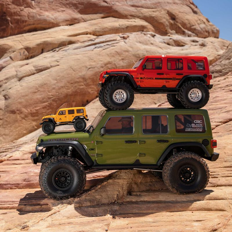 1/6 SCX6 Jeep JLU Wrangler 4WD Rock Crawler RTR: Green  AXI05000T1 