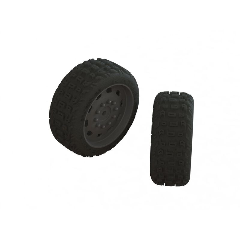 dBoots KATAR 35/085 2.4 Tire Set Glued (1 Pair)  ARA550083 