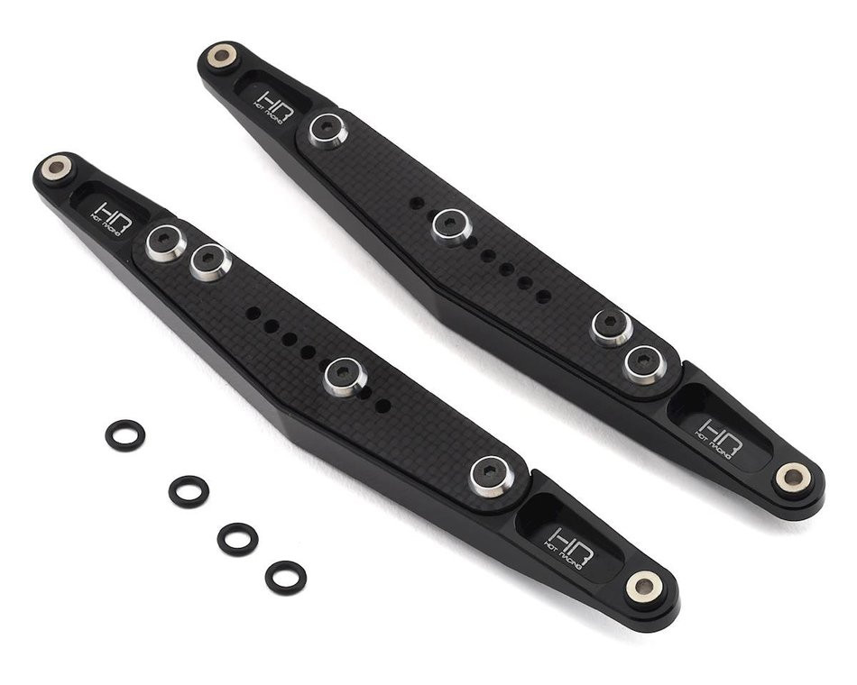 Hot Racing Losi Super Baja Rey/Rock Rey Aluminum/Carbon Rear Lower Trailing Arms (Black) lsbr56l01