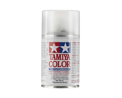 Tamiya PS-55 Flat Clear Polycarbonate Spray Paint 86055